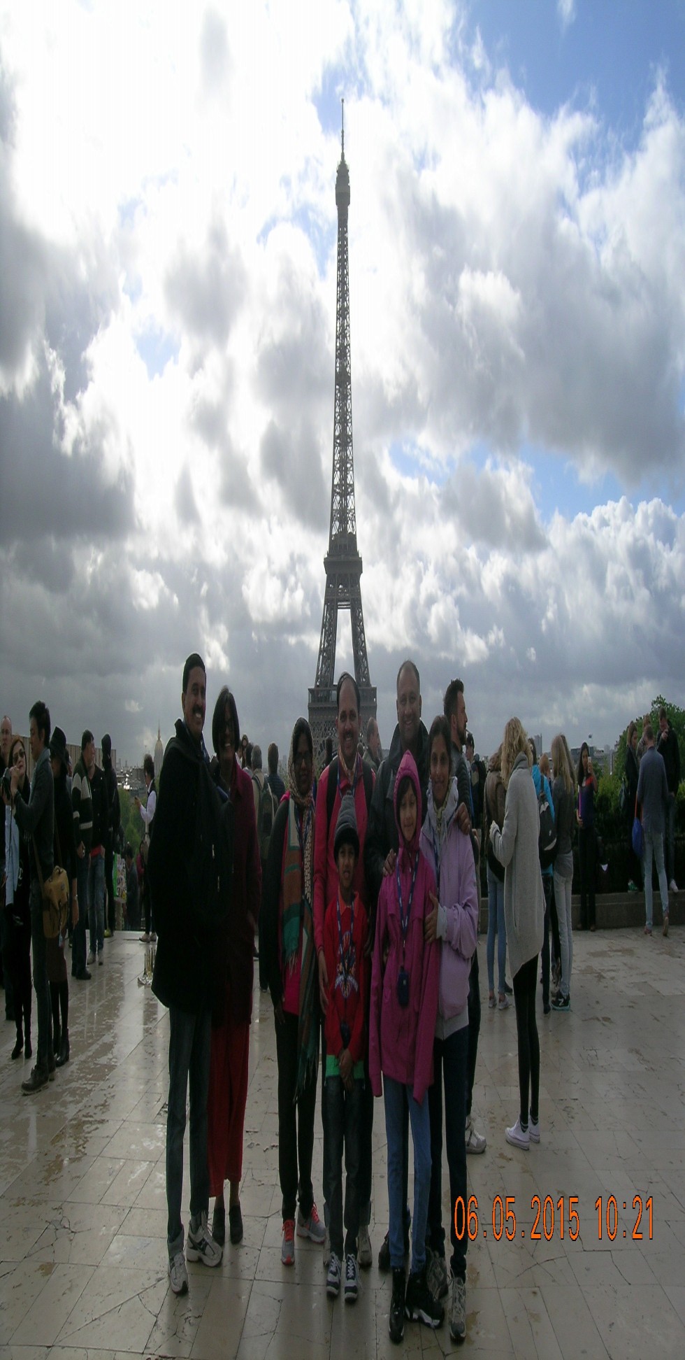 A view of Eiffel Tower from Trocadero Square